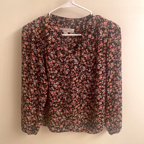 LOFT floral blouse - Picture 1 of 4